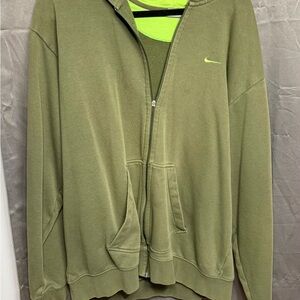 Nike Green and Gray Hoodie